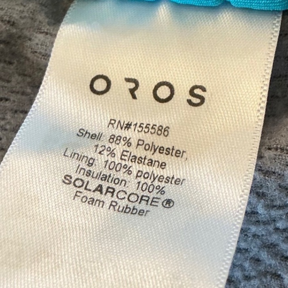 Oros Atmos Jacket Carbon Mens Medium Solarcore Insulated Full Zip Hooded Gray - Picture 4 of 15